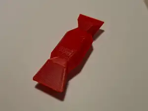 Low poly candy wrapper decor