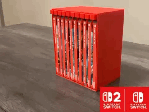 Retro Game Holder | Nintendo Switch | Stackable
