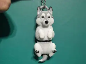 Articulated Husky Keychain