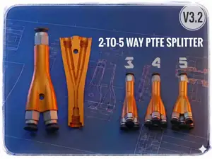 2-to-5 Way PTFE Splitter