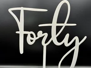 Cake Topper "Forty"