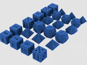 24 Dice Set: Includes D4, D6, D8, D10, D12, D20