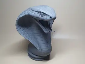 Hissing King Cobra Bust