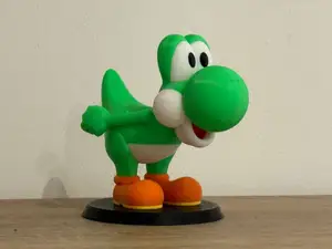 Colored Yoshi stand for videogames controller
