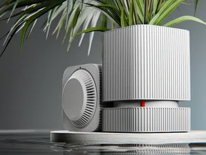 Japandi Fluted Smart Pot | Water Level Indicator