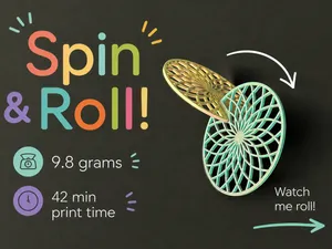 Mostly Infinite Rolling Rings - snap together