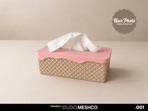 Ice Cream Tissue Box Holder | Melting Waffle Cone