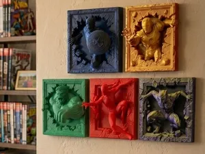 Spiderman 3D Wallart