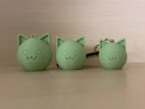 cat keychain (猫猫头钥匙扣)