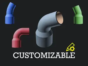 Pipe elbow reduction