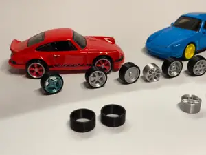 12 types 1/64 custom model car rims and tire
