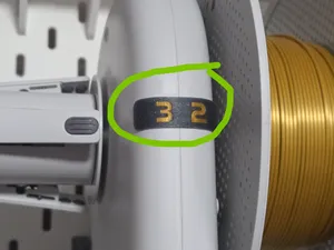 AMS Lite Spool Position Numbers Reverse Stickers