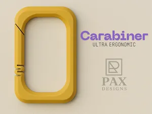 PAX Ergonomic Print-in-Place Carabiner