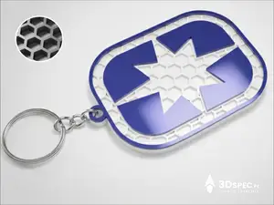 Polaris logo keychain