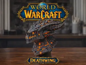 Deathwing – Wordl of Warcraft Armored Dragon Bust