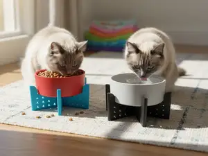 加高宠物碗 护颈食盆 易清洗(增高猫碗)