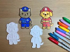 Dogs and Cats in Costume – Colouring Set for Kids