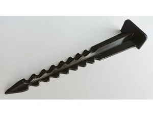 Garden plastic stake, anchor weed barrier, curb