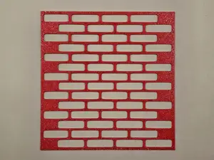 Brick Wall Pattern Stencil Template Craft