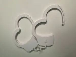 Strong handcuffs without key on the rope