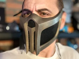 Scorpion mask from MK 11 - Visage of Blazing Ange