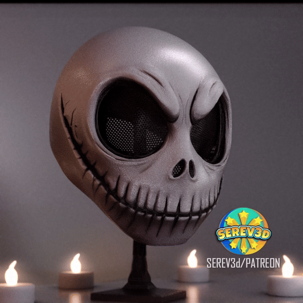 Mask-Jack Skellington Nightmare Christmas-SEREV3d