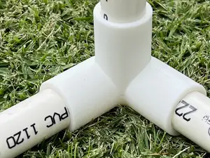 3 Way Connector Corner PVC pipe size 1/2