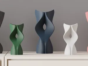 Elegant Sculptural Vase