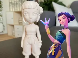 Kpop Demon Hunters Zoey chibi style