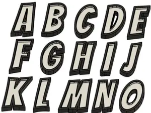 3D Buchstaben für LED-Beleuchtung