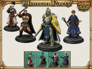 Human Party: DnD D&D Pathfinder Mini