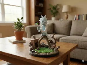 Rick Sanchez 3D Printed Statue