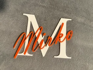Door Sign "Mirko" – 2-Color, 6 mm Thick