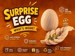Surprise Egg |16 Slices|print-in-place