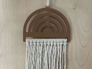 Rainbow Macrame Blank