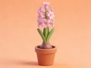风信子-微缩模型植物系列-儿童过家家涂色玩具