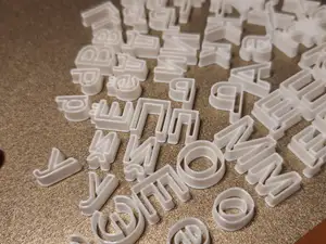 Kekseausstecher für das russische Alphabet