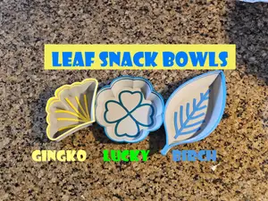 Leaf Bowl Sets ( Birch, Gingko and Lucky Leaf Shapes)