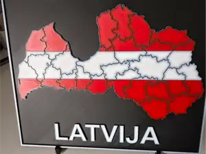 Latvian map, Latvian folklore sign, zodiak sign