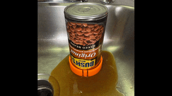Snap-on Hands-Free Can Strainer