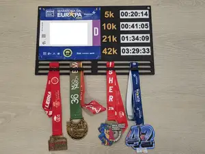 Runner’s Glory: Bib & Medal Display