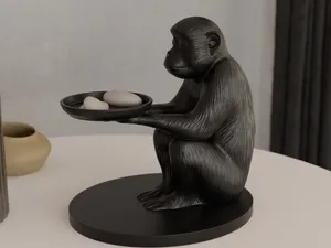 Monkey Tray Stand - Unique Contemporary Home Decor