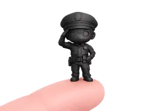 Chibi Police Officer 30mm – Mini Figure