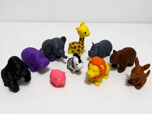 Cute mini zoo animal collection