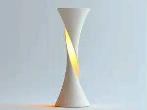 Minimalist Twisted Table Lamp Design