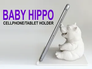 Baby Hippo (Hippopotamus) Cellphone/Tablet Holder