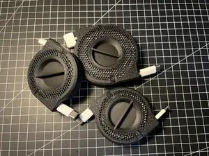 Cable reel with gridfinity box