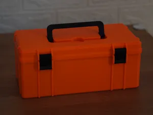 Simple Rugged Large Utility Toolbox With Handle
