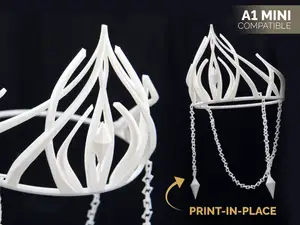 Chained Elven Tiara (print-in-place)