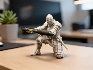 The Medieval Knight Pen Holder Desk Art!